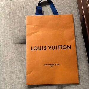 Louis Vuitton Shopping Bag in Vibrant Orange and Deep Blue